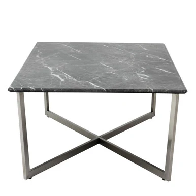 Paige Coffee Table - Black/Stainless Steel 2 Paige Coffee Table - Black/Stainless Steel - Image 2