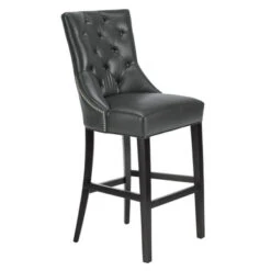 Nottingham Leather Stool - Espresso