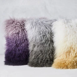 Ombre Mongolian Pillow 22" - White/Gold 8 Ombre Mongolian Pillow 22" - White/Gold -Zgallerie Deals Store 940159916 3 29042.1690271937.386.513