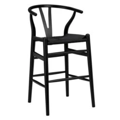 Tia Counter Stool - Black/Black