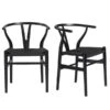 Tia Dining Chair Black/Black - Set Of 2