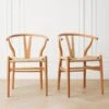 Tia Dining Chair Natural/Natural - Set Of 2