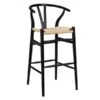 Tia Bar Stool - Black/Natural