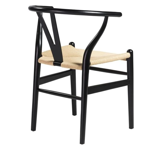Tia Dining Chair Black/Natural - Set Of 2 4 Tia Dining Chair Black/Natural - Set Of 2 - Image 4