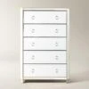 Simplicity Mirrored 5 Drawer Tall Chest