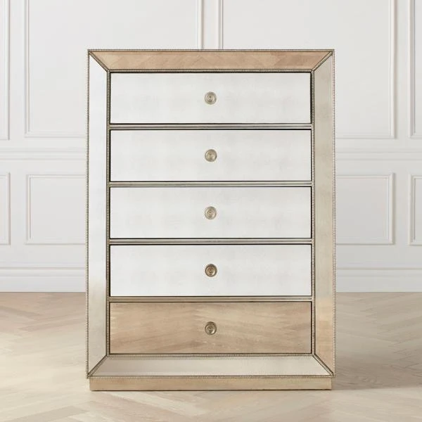Omni Mirrored 5 Drawer Chest 1 Omni Mirrored 5 Drawer Chest