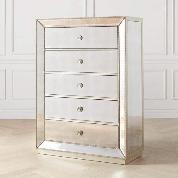 Omni Mirrored 5 Drawer Chest 2 Omni Mirrored 5 Drawer Chest - Image 2