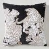 Senshi Tiger Pillow 22" - Black