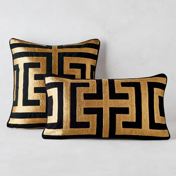 Cace Pillow Collection - Black/Gold 1 Cace Pillow Collection - Black/Gold