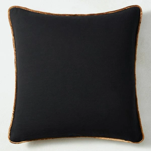 Eliza Pillow 20" - Black/Gold 2 Eliza Pillow 20" - Black/Gold - Image 2