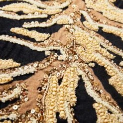 Eliza Pillow 20" - Black/Gold 7 Eliza Pillow 20" - Black/Gold -Zgallerie Deals Store webimage 040412990 DTL2