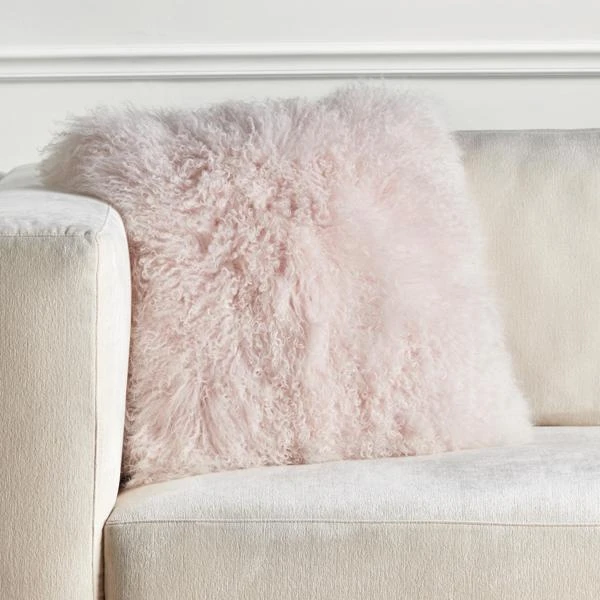 Mongolian Pillow 22" - Blush 2 Mongolian Pillow 22" - Blush - Image 2