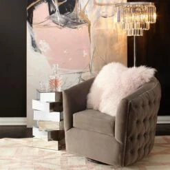 Mongolian Pillow 22" - Blush 14 Mongolian Pillow 22" - Blush -Zgallerie Deals Store webimage 040936538 rv2 jpg