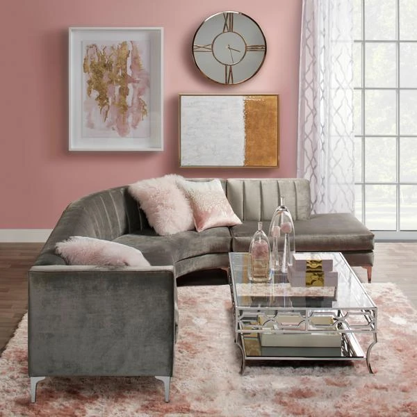 Mongolian Pillow 22" - Blush 3 Mongolian Pillow 22" - Blush - Image 3