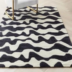 Quinn Rug - Ivory/Black