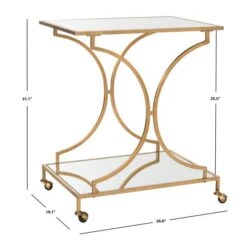 Arden Bar Cart - Gold 8 Arden Bar Cart - Gold -Zgallerie Deals Store webimage 070126099 DIM