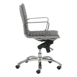 Darby Low Back Office Chair - Grey 8 Darby Low Back Office Chair - Grey -Zgallerie Deals Store webimage 120102135 2 jpg