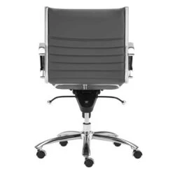 Darby Low Back Office Chair - Grey 10 Darby Low Back Office Chair - Grey -Zgallerie Deals Store webimage 120102135 4 jpg