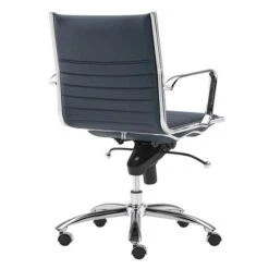Darby Low Back Office Chair - Blue 11 Darby Low Back Office Chair - Blue -Zgallerie Deals Store webimage 120152072 4 jpg