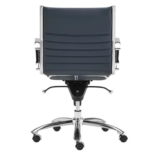 Darby Low Back Office Chair - Blue 6 Darby Low Back Office Chair - Blue - Image 6
