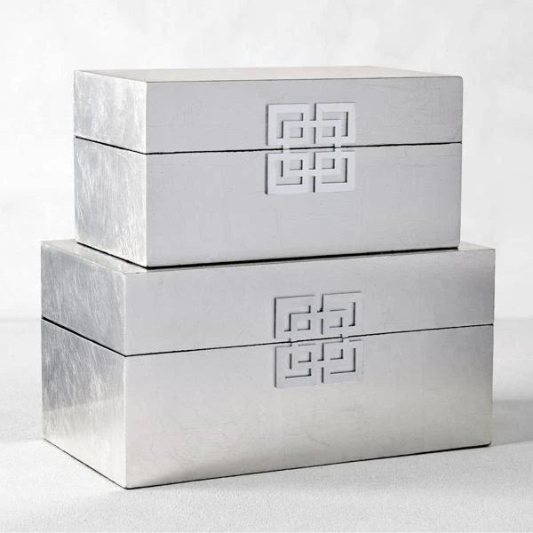 Ming Boxes - Set Of 2 2 Ming Boxes - Set Of 2 - Image 2