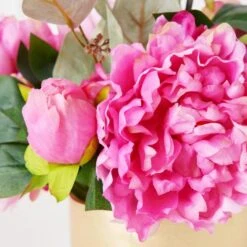 Peonies With Gold Strip Vase 10 Peonies With Gold Strip Vase -Zgallerie Deals Store webimage 207999717 dtl