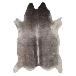 Ayi Faux Cowhide Rug - Graphite