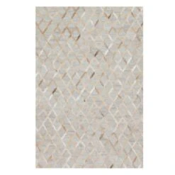 Caswell Hair On Hide Rug - Grey/Sand
