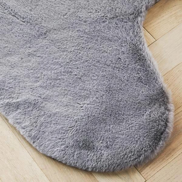 Lapin Animal Shaped Rug - Grey 2 Lapin Animal Shaped Rug - Grey - Image 2