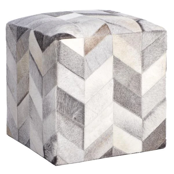 Masson Hair On Hide Ottoman 1 Masson Hair On Hide Ottoman