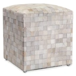 Layton Hair On Hide Ottoman