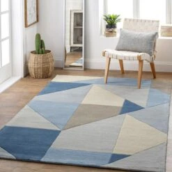Issac Rug - Navy/Grey 13 Issac Rug - Navy/Grey -Zgallerie Deals Store webimage 620718894 RV
