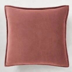 Velvet Pillow 20" - Brick Red