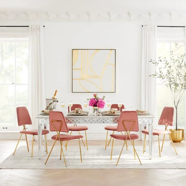 Peonies With Gold Strip Vase 2 Peonies With Gold Strip Vase - Image 2