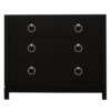 Artisan 4 Drawer Dresser - Black/Silver