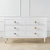 Uptown 6 Drawer Dresser - White