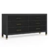 Monterey 6 Drawer Dresser - Black