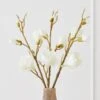Faux Magnolia Stem - Set Of 3